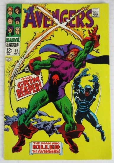 Avengers #52 (1968) Key 1st Appearance GRIM REAPER