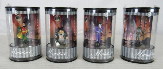 Lot (4) WB Classic Batman Animated Series Miniature Classic Figures MIB