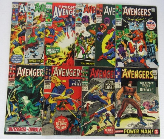 Avengers Silver Age Lot #21, 34, 35, 45, 54, 56, 60, 65, 70, 89