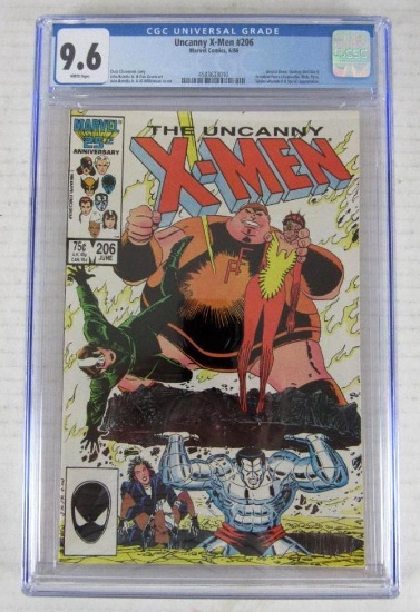 Uncanny X-Men #206 (1986) Romita Jr. Blob Cover CGC 9.6