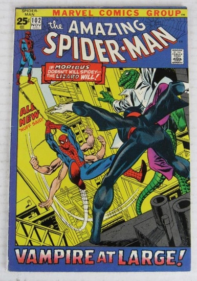 Amazing Spider-Man #102 (1971) Key 2nd Appearance Morbius