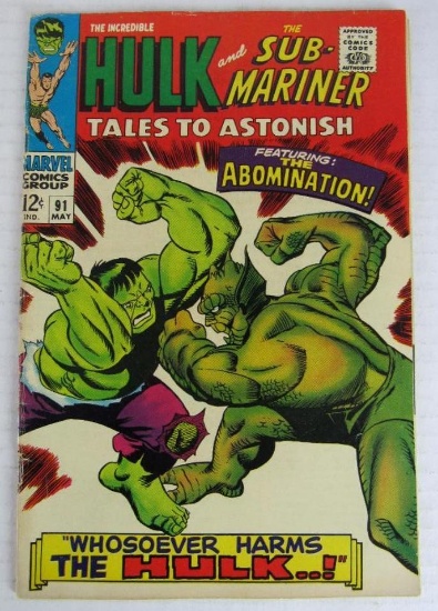 Tales to Astonish #91 (1967) Key 1st Abomination Cover