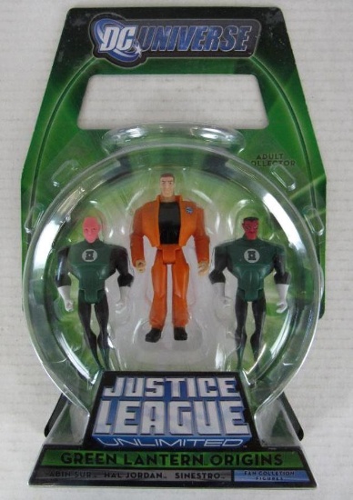DC Universe Justice League Unlimited Green Lantern Origins Action Figure 3 Pack MIP
