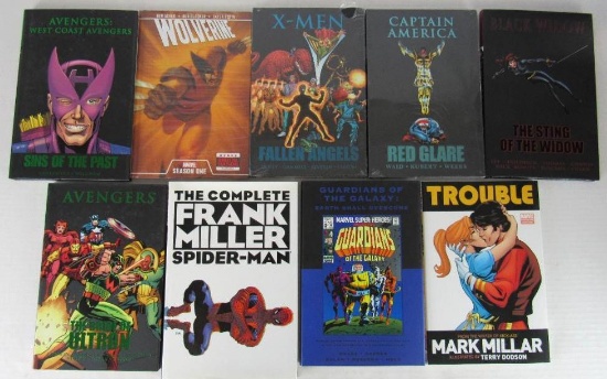 Lot (9) Marvel Hardcovers
