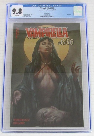 Vampirella #666 (2024) Beautiful Parrillo Foil Variant CGC 9.8