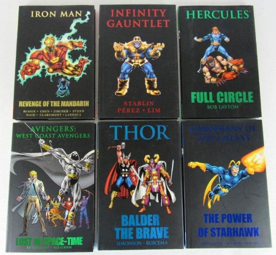 Lot (6) Marvel Hardcovers