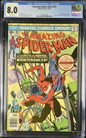 Amazing Spider-Man #161 (1976) Bronze Age Nightcrawler CGC 8.0