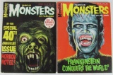 Famous Monsters of Filmland #39 & 40 (1966) Silver Age Warren Horror!