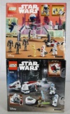 Lot (2) NOS Sealed Lego Star Wars Sets. #75372 & #75378