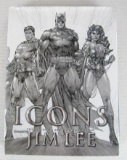 Icons: The DC Comics Art of Jim Lee (2010) Hardcover w/ DJ Large Format!