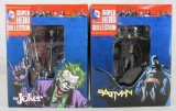 Lot (2) Eaglemoss DC Super Hero Collection Figures MIB. Batman & Joker