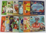 Lot (13) Vintage Walt Disney Read-Along Book & Records