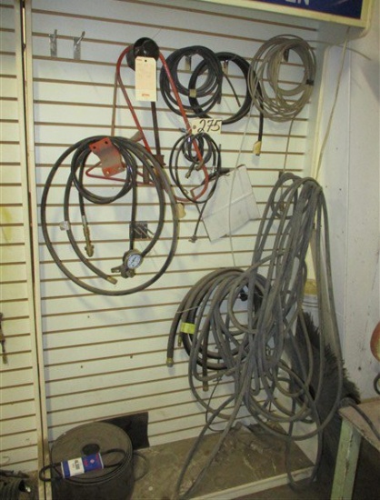 Display of hoses and parts