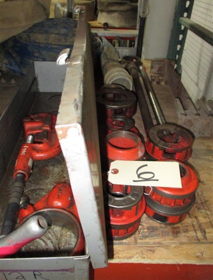 Pipe threader and cutter set
