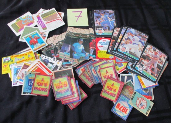 Assorted Baseball Cards, Topps/Donruss/Leaf/Score