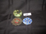 Grouping of (3) Pins/Brooches