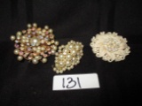 Grouping of (3) Pins/Brooches