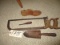 Antique Tools- Hacksaw, Trowl, Screwdriver, Shoe Mold