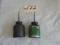 (2) Antique Oil Cans