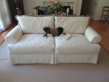 Pearson 2-cushio Sofa W/decorative Pillow & Arm Covers