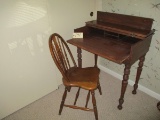 Wood Desk W/chair