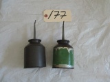 (2) Antique Oil Cans