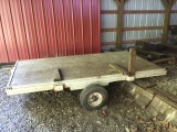 wooden flatbed trailer