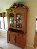 2 Piece antique hutch