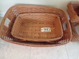 (2) Large Longaberger baskets