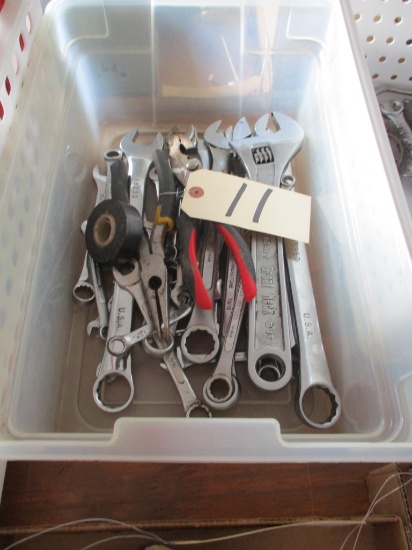 Assorted wrenches, pliers