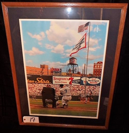 Bill Purdom: "Seven Up Forever" 29 5/8"x 21 5/8" print - 27"x35" w/ frame.