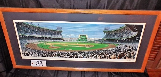 Andy Jurinko: "Cleveland Municipal Classic" 14"x36" print - 41.5"x20" w/ fr