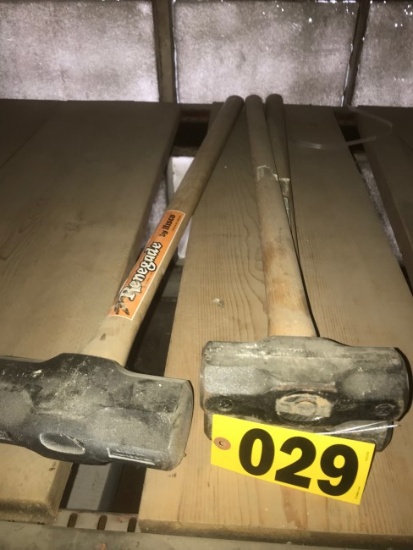 (2) 6lb & (1) 12 lb sledge hammers