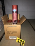 (1) Case of red varnish spray