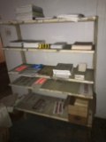 Shelving w/asst signage & report forms
