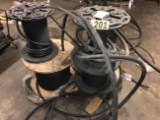 Assorted rolls of hydraulic hose