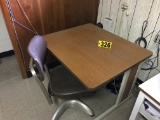 Computer table, chair