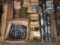 Pallet of assorted steel pipe cuppling, hose menders & other hardware