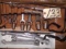 Assorted tools, flare wrench set