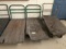 (3) Wood base warehouse carts