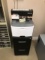 Lexmark E260dn printer w/ink cartridge & 2 drawer file cabinet