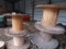 (4) Wooden spools