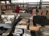 Pallet of assorted valves, chains, & parts