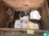 Crate of inspection/examination reports, iron bars, etc