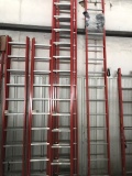(3) Louisville 14' 300lb straight ladders