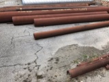 All steel pipes, assorted sizes