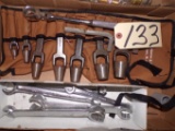 Assorted tools, flare wrench set
