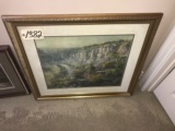 Framed scenic picture