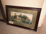 Farm framed picture