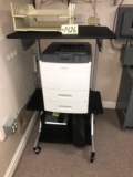 Lexmark T652dn printer/copier/scanner, & rolling shelf, printer & typewriter